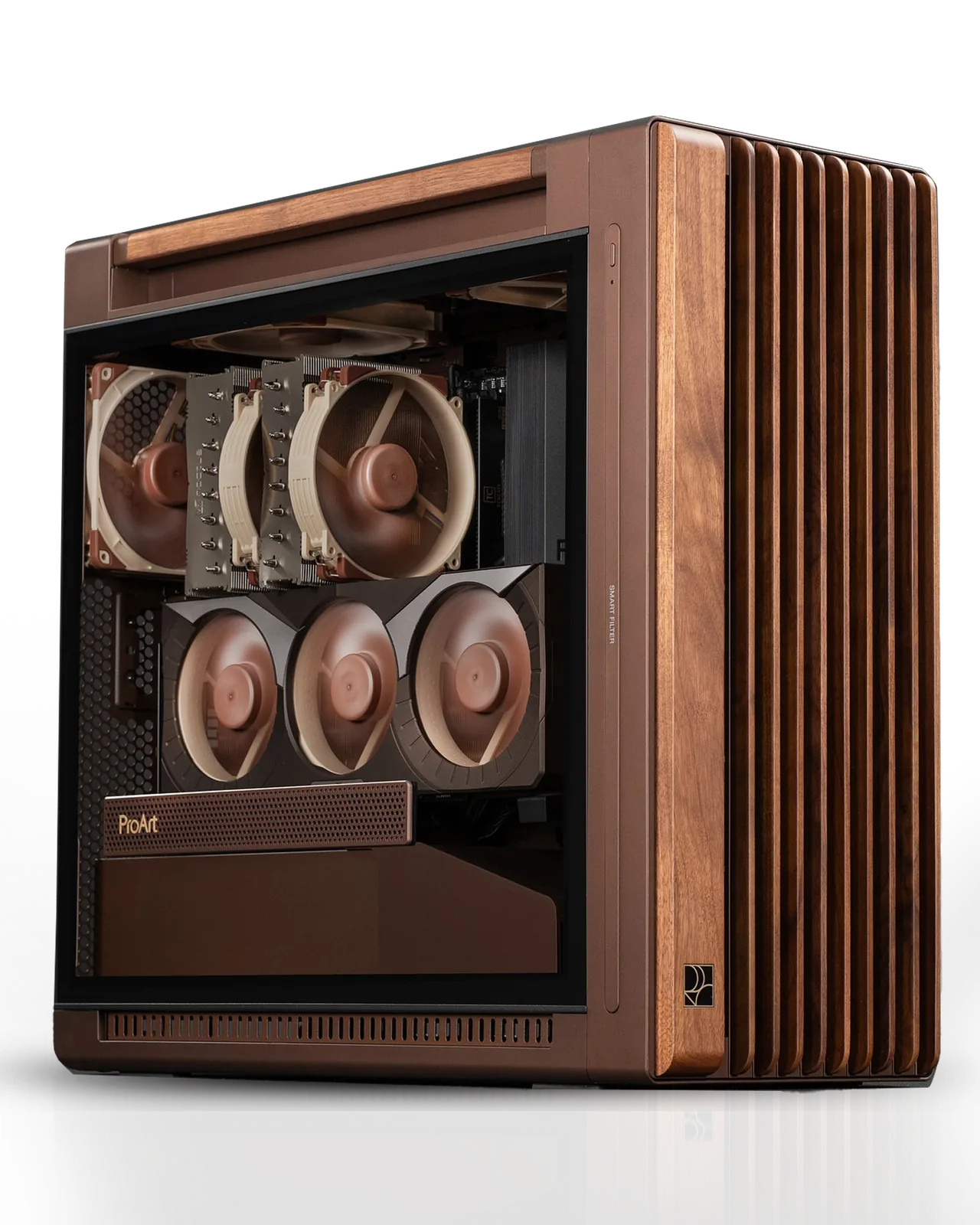 AI & 8K Rendering Workstation PC Powered by ASUS ProArt Noctua Edition, Intel Core Ultra 9 285K, RTX 5080 Noctua 16GB, 64GB DDR5, 2TB Gen5 SSD, 1200W