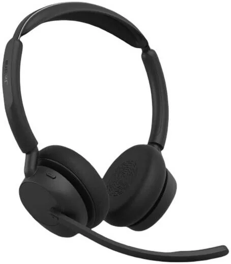 Jabra Evolve3 45 Stereo UC Wireless Headset with Link 390a USB-A Adapter | Active Noise Cancellation, Bluetooth 5.3, Jabra Air Comfort | 34599-989-999