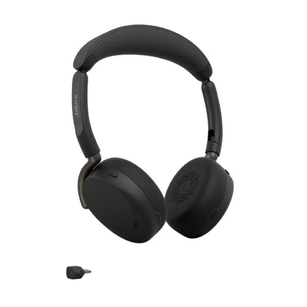 Jabra Evolve3 65 Flex UC Wireless Headset with Link 390c USB-C Adapter, Boomless Design, Adaptive ANC, Bluetooth 5.3 | 36699-989-899