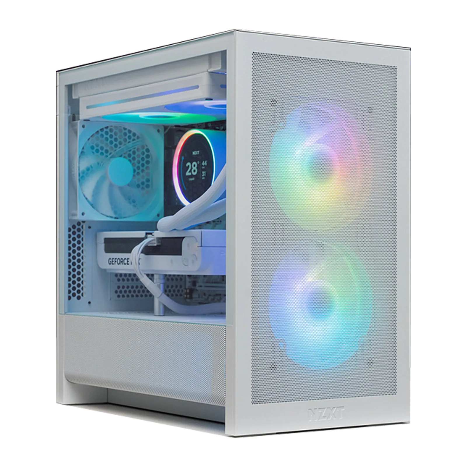 Compact White Gaming PC, Intel Core Ultra 7 265K, RTX 5060 8GB White, 32GB DDR5, 1TB Gen4 SSD, NZXT H3 Flow
