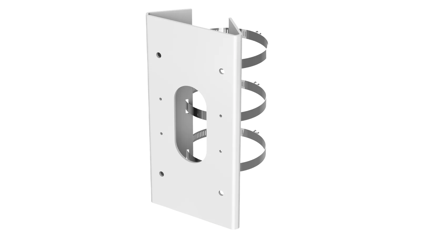 Hikvision DS-1475ZJ-SUS Stainless Steel Vertical Pole Mount Bracket, For 67-127mm Poles | DS-1475ZJ-SUS