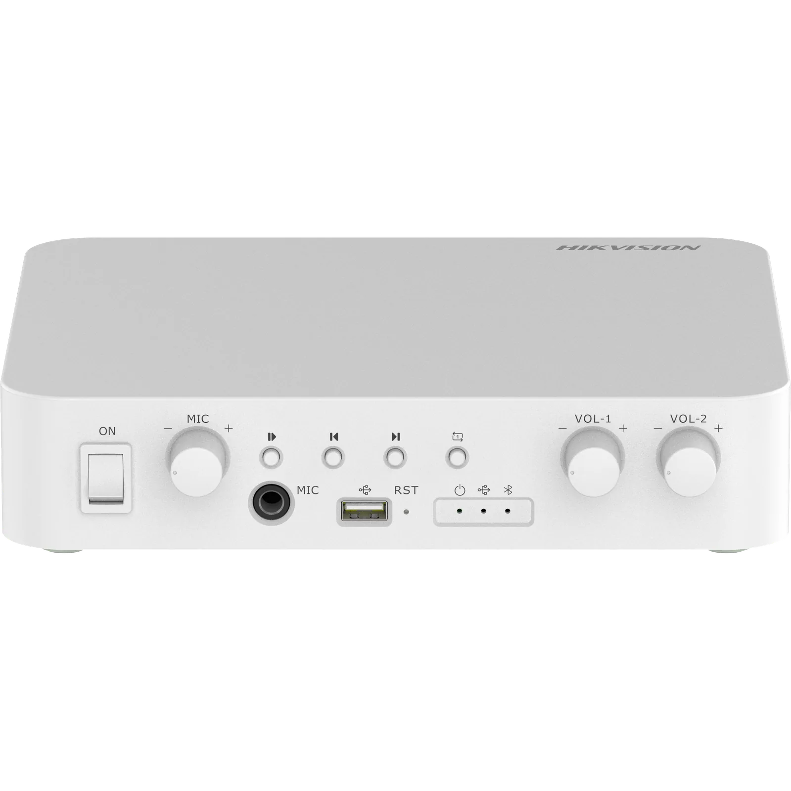 Hikvision DS-QAE1A80G1-VB/ST(O-STD)/EU 80W 2-Zone Network Amplifier, Built-in FM Radio, Bluetooth, TTS Speech Synthesis, DS-QAE1A80G1-VB/ST(O-STD)/EU