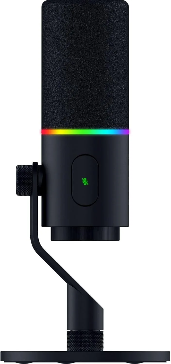 Razer Seiren V3 Pro Dynamic USB & XLR RGB Microphone, 32-Bit Float, Onboard DSP, Tap-to-Mute, Black | RZ19-05500100-R3M1