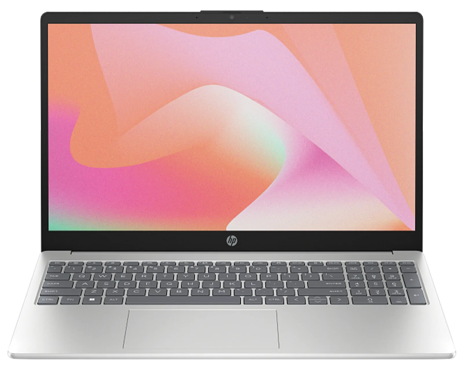 HP 15FD-0641NIA Laptop, Intel Core 5-120U, 8GB RAM, 512GB SSD, 15.6-Inch Display, BT, DOS, Natural silver | D19BMEA#BH5