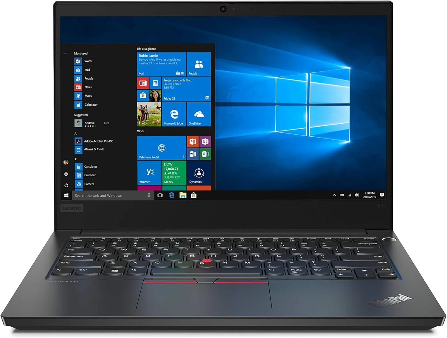 Lenovo ThinkPad E14 Gen 2 Laptop, Intel Core i5-1135 G7, 8GB RAM, 256 SSD, 2GB VGA, DOS
