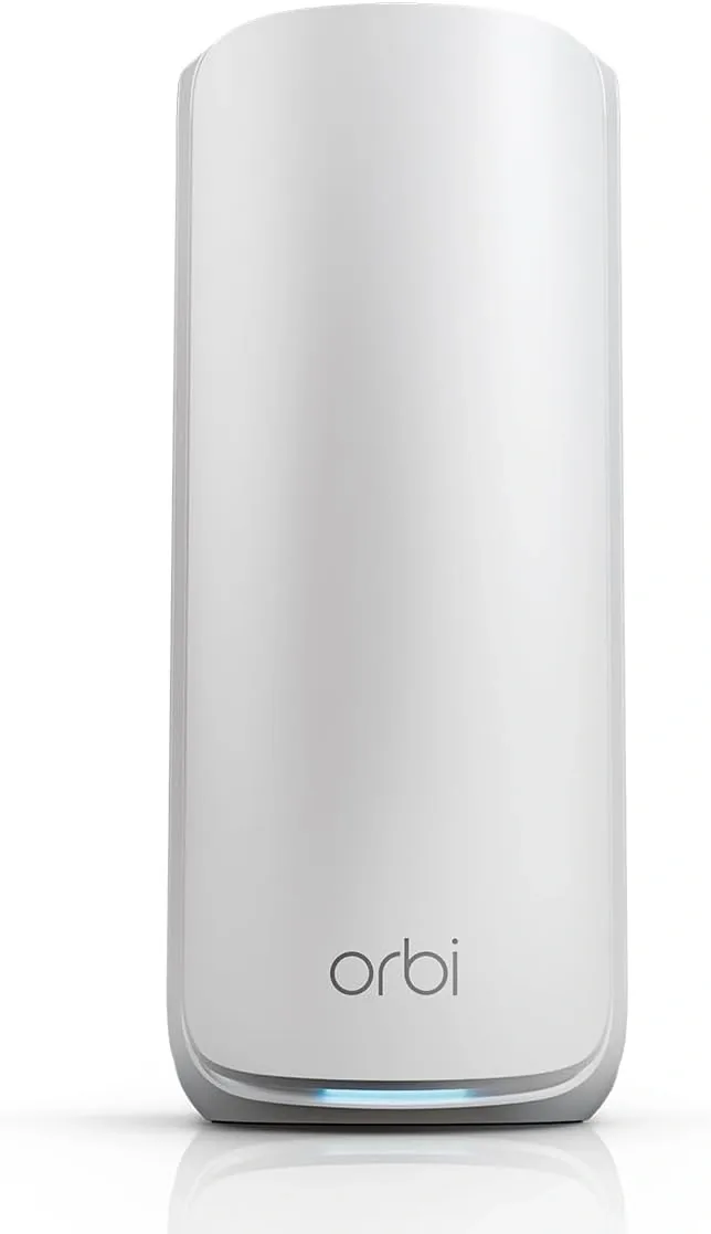 NETGEAR Orbi RBE870 Add-on Satellite, WiFi 7 Tri-Band 21Gbps, 3000 sq. ft. Coverage, 4x 2.5G Ports | RBE870-100EUS