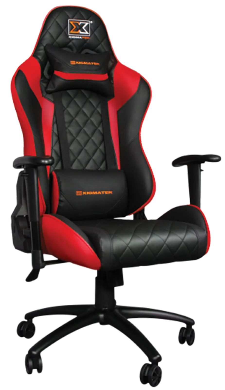 Xigmatek Hairpin Red Gaming Chair, Class 4 Gas Lift, Headrest & Lumbar Support, Professional Ergonomic Design | EN46690