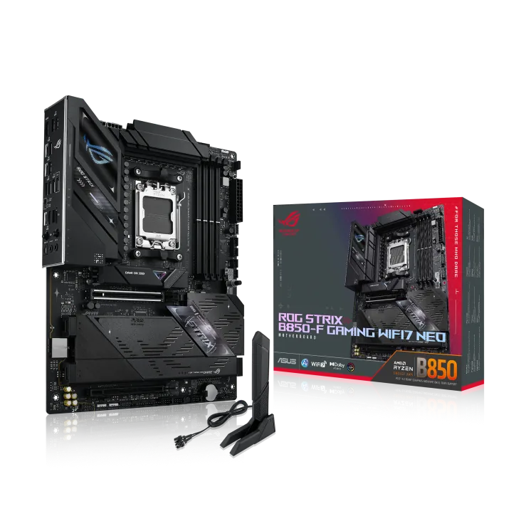 ASUS ROG Strix B850-F Gaming WiFi 7 Neo AMD AM5 Motherboard, Ryzen 9000 Ready, DDR5 9000+ (OC), Dual PCIe 5.0 M.2, AI Solutions | 90MB1NX0-M0EAY0