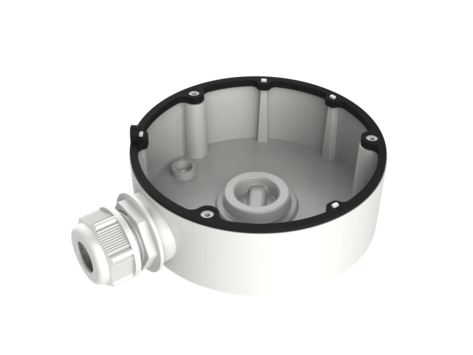 Hikvision DS-1280ZJ-DM18 Dome Camera Junction Box, Aluminum Alloy, Hikvision White, Ø111mm