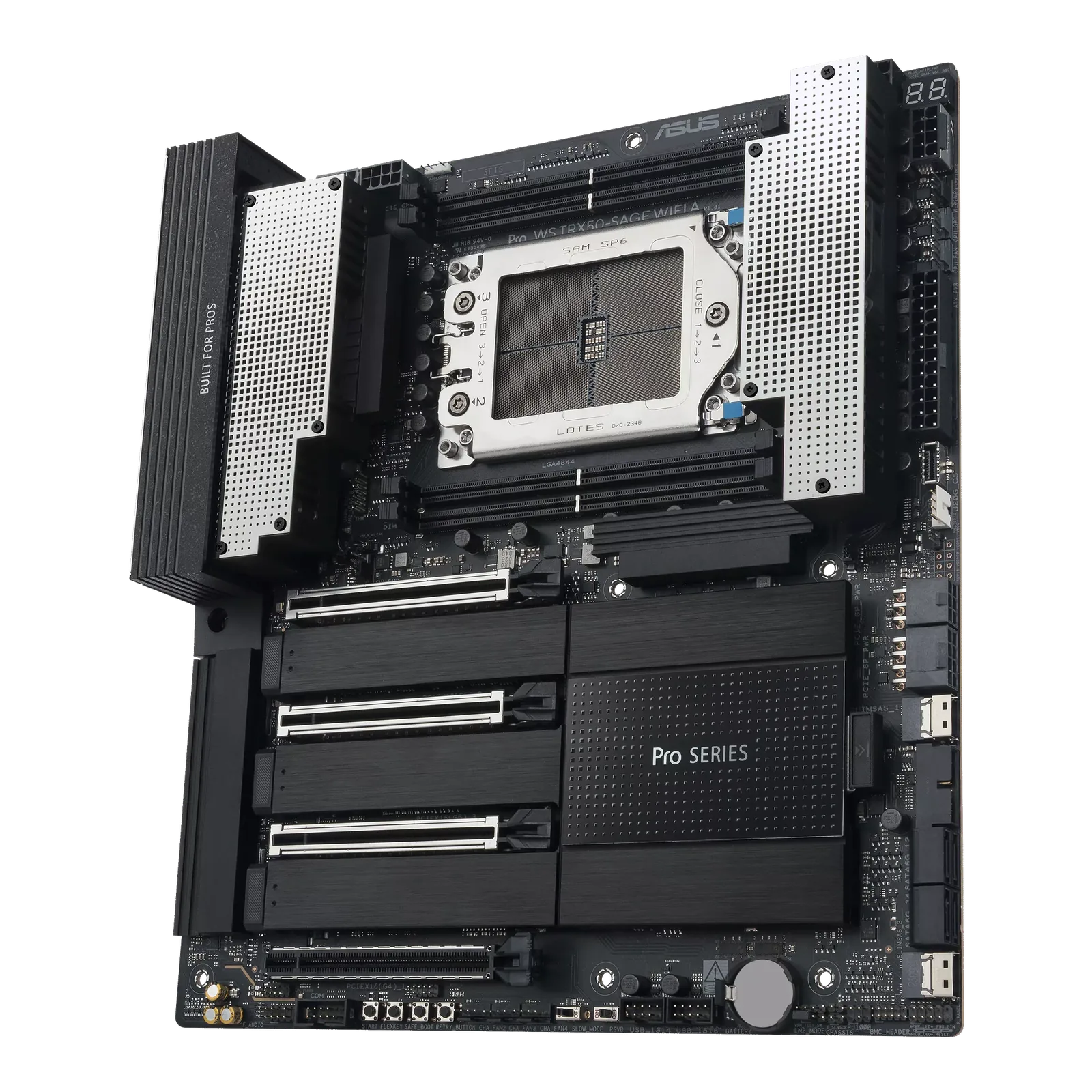 ASUS Pro WS TRX50-SAGE WIFI A Workstation Motherboard, AMD sTR5, Threadripper PRO 9000/7000 Ready, PCIe 5.0, Dual LAN (10G & 2.5G), Wi-Fi 7,  CEB 12 inch x 11 inch (30.5 cm x 28.0 cm) | 90MB1LE0-M0EAY0