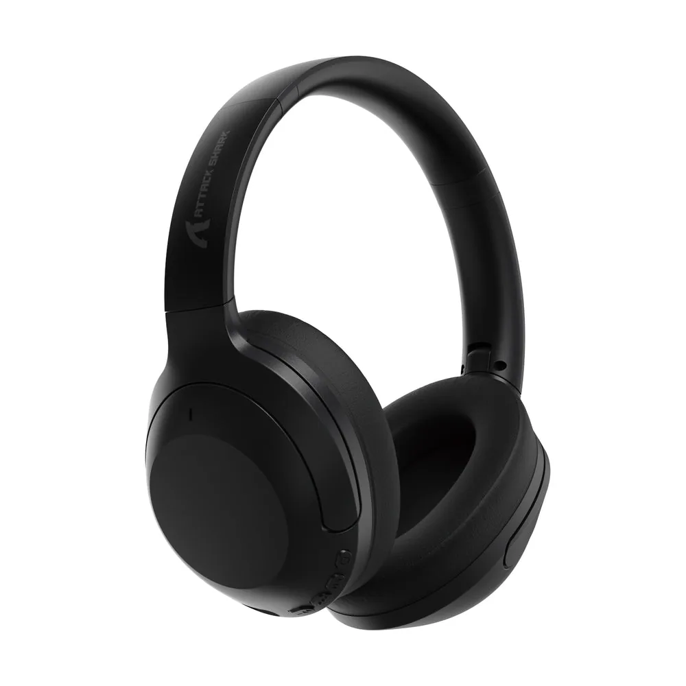 ATTACK SHARK G300 ANC Wireless Headphones, Active Noise Cancelling, Foldable Ultra-Light Design, 40mm Neodymium Drivers, & Dual-Mode Connectivity, Black | G300