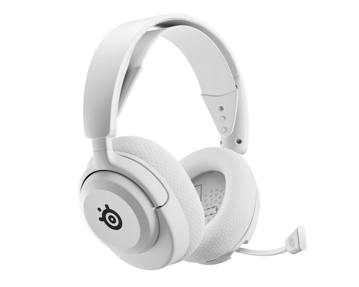SteelSeries Arctis Nova 5P Wireless Gaming Headset, 100+ PS5 Game Presets, 60-Hour Battery, Quick-Switch 2.4GHz & Bluetooth 5.3, White | 61674