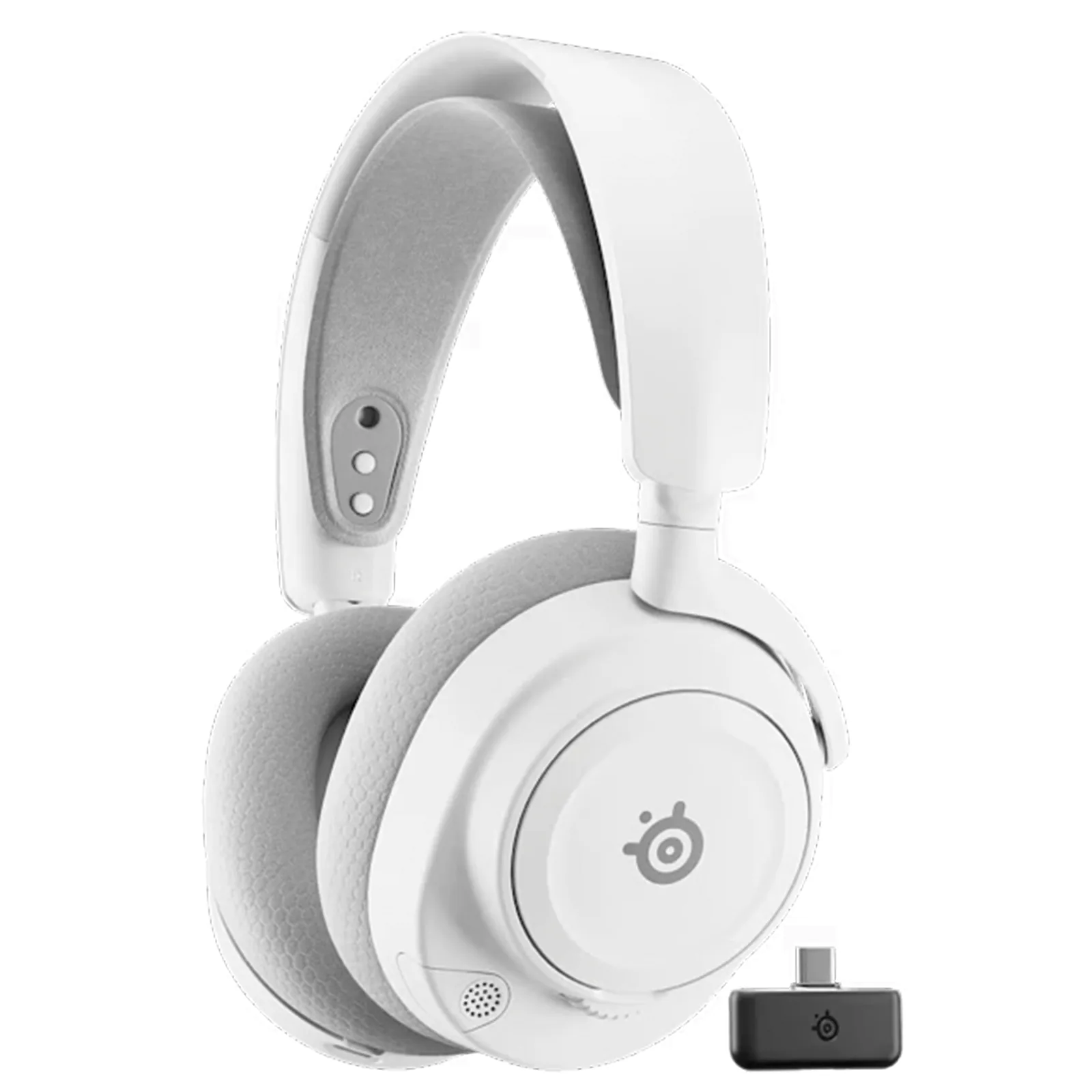 SteelSeries Arctis Nova 7P Wireless (Gen 2) Gaming Headset, PlayStation Optimized, Mobile App Audio Presets, 50+ Hour Battery, & Simultaneous Bluetooth, White | 61745
