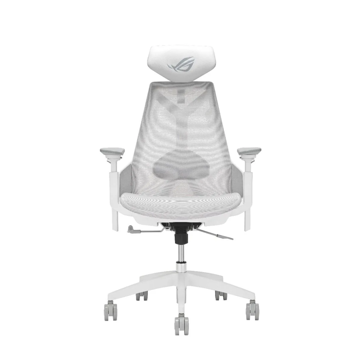 ASUS ROG Destrier Ergo Core Gaming Chair, SL400C, Cyborg-Inspired Design, 360° Rotation Armrests, Moonlight White | 90GC01P0-MSG060
