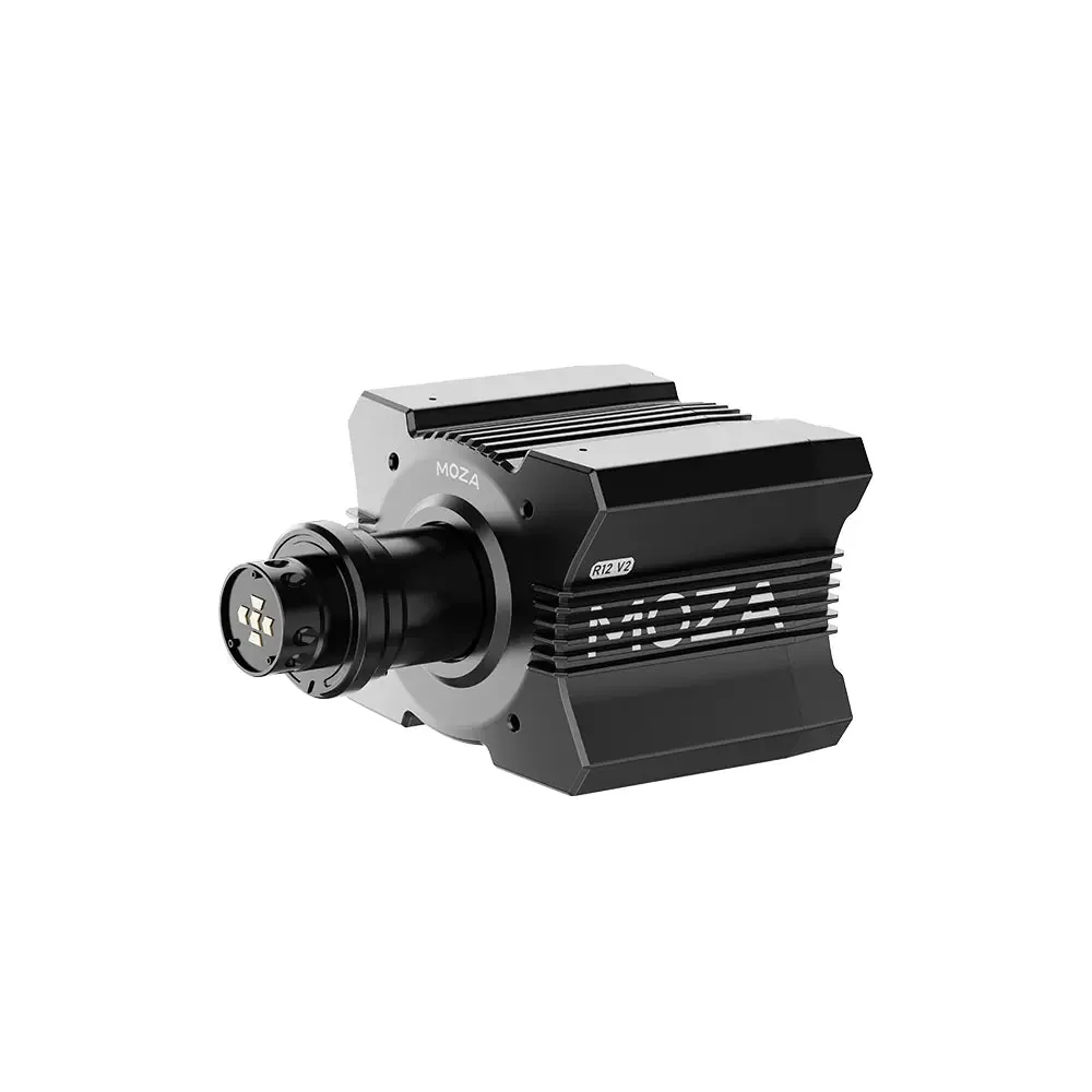 MOZA RS081 R12 V2 Direct Drive Wheel Base, 12Nm Torque, 21-Bit Encoder, iRacing 360Hz Support, Carbon Fiber Rotor