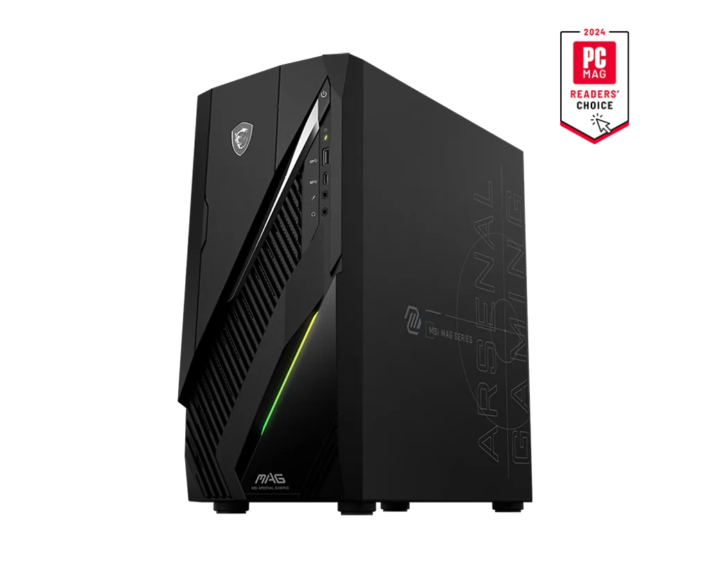 MSI MAG Infinite E1 Desktop Kit, Intel Core i5-14400F, H610 Chipset, 500W 80+ Bronze PSU, Barebone (No GPU, RAM, Storage) | 936-B91111-001