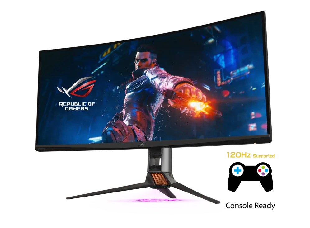 ASUS ROG Swift PG35VQ 35-inch Ultra-WQHD Curved Gaming Monitor, 200Hz, 2ms(GTG), 99.6% Color Space (sRGB), VA Panel, G-SYNC Ultimate HDR 1000, 512-Zone FALD, Quantum Dot | 90LM03T0-B02370