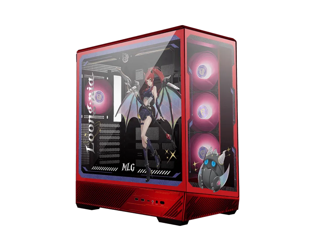 MSI PANO 130R MLG Edition - Mid-Tower Gaming PC Case - Supports GPU up to 400 mm in Length, Removable Dust Filters, USB 20Gbps (Type-C), Back-Connect ATX & Micro-ATX Motherboard Support | 306-7G32M21-HH9
