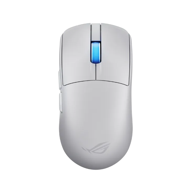 ASUS ROG Harpe II Ace Ultralight 48-gram White Gaming Mouse, Tri-mode (2.4 GHz, Bluetooth and wired USB), 42,000 DPI, ROG AimPoint Pro Optical Sensor, ROG Optical Micro Switches, 8,000Hz | 90MP0490-BMUA10