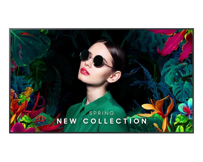 Samsung QM43C 43" QMC Series 4K Ultra Slim Signage Display, Even Bezel, Centered VESA Holes, (3,840 x 2,160) VA Panel, 8ms Response Time, 72% (NTSC) Color Gamut, Bluetooth, WiFi |  LH43QMCEBGCXUE