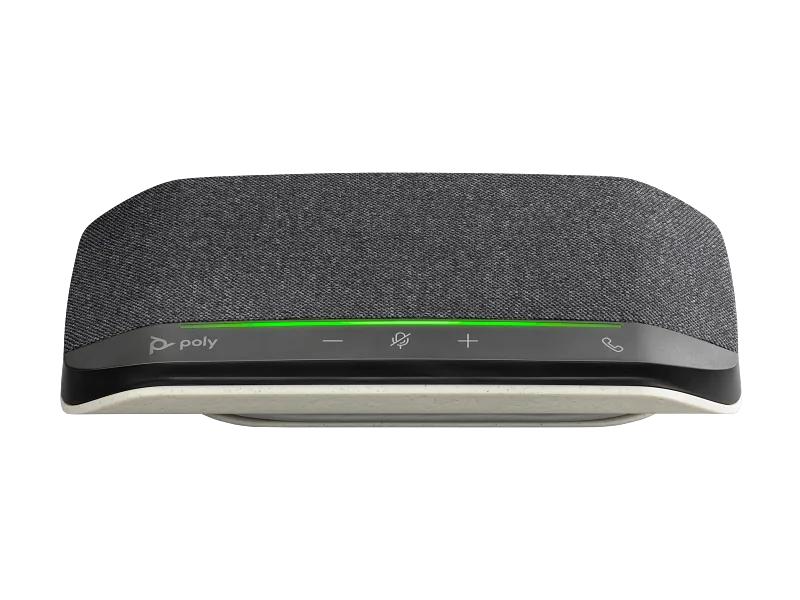 Poly Sync 10 USB-A USB-C Speakerphone, Compatible with PCs via USB-A cable and USB-C adapter, Calls, Webinars, Podcasts, Music  | 772C3AA