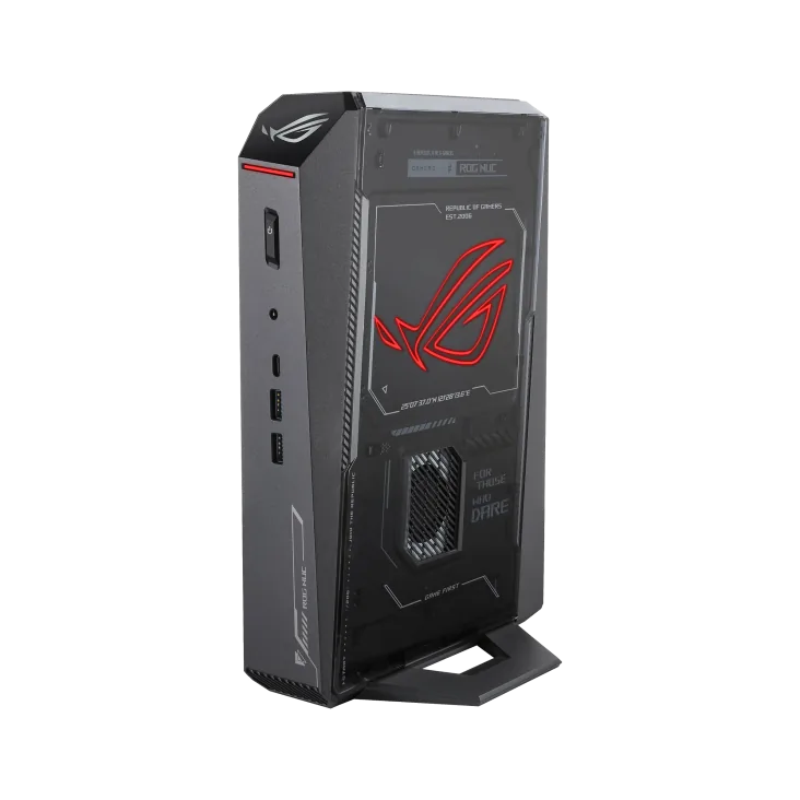 ASUS ROG NUC (2025) Mini PC, Intel Core Ultra 9 275HX 24 Core-Processor, NVIDIA GeForce RTX 5070Ti GDDR7, 32GB DDR5 RAM (Upto 48GB), 1TB NVMe M.2 SSD, Win 11 Home | 90AS00I1-M000D0