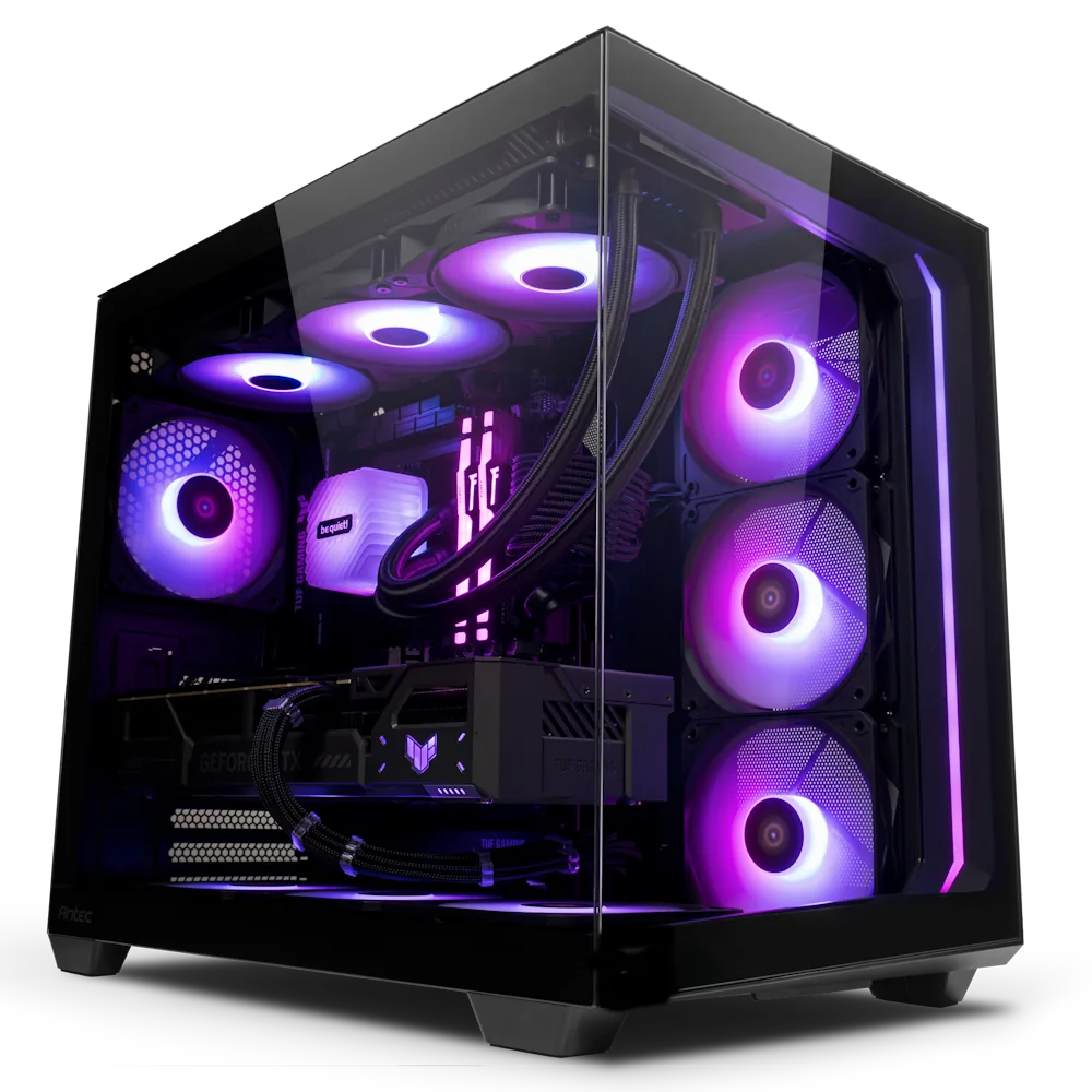 AMD x TUF Gaming PC, AMD Ryzen 7 7800X3D, TUF GAMING RTX 5060 Ti OC Edition 16GB, 32GB (2x16GB) DDR5 6000Mhz, 1TB NVMe, Liquid Cooler, WiFi
