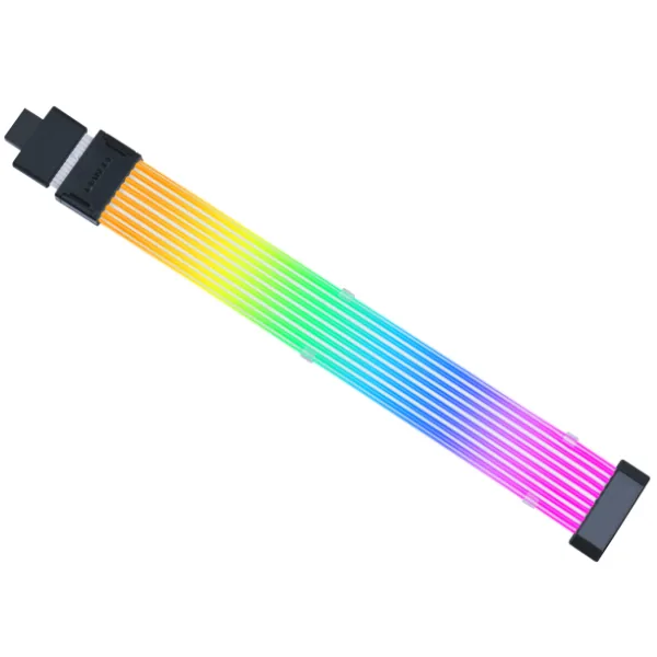 Lian Li Strimer Wireless 16-8 ARGB Cable, 370x37x50.6mm, 340mm Cable Length, 8 Light Guides, 116 Number of LEDs | PW16-81W