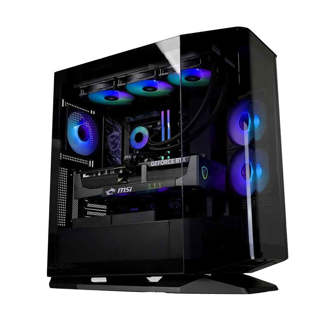 Intel Ultra 9 + RTX 5070 Ti Creator & Gaming PC, Intel Core Ultra 9 285K, RTX 5070 Ti 16GB DDR7, 48GB (2x24GB) DDR5, 1TB NVMe SSD, Liquid Cooler, AIO Liquid Cooler, 850W, WiFi 7, Powered By MSI