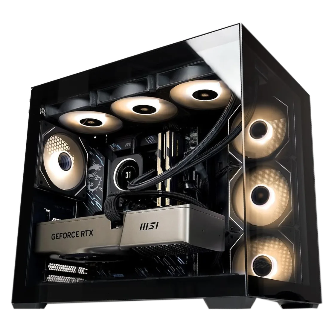 MSI Powered Gaming & Content Creation PC, Core i9-14900K 14th Gen, Trio GeForce RTX 5070 Ti OC 16GB DDR7, 64GB (2x32GB) DDR5, 2TB NVMe,  AIO Cooler, 850W