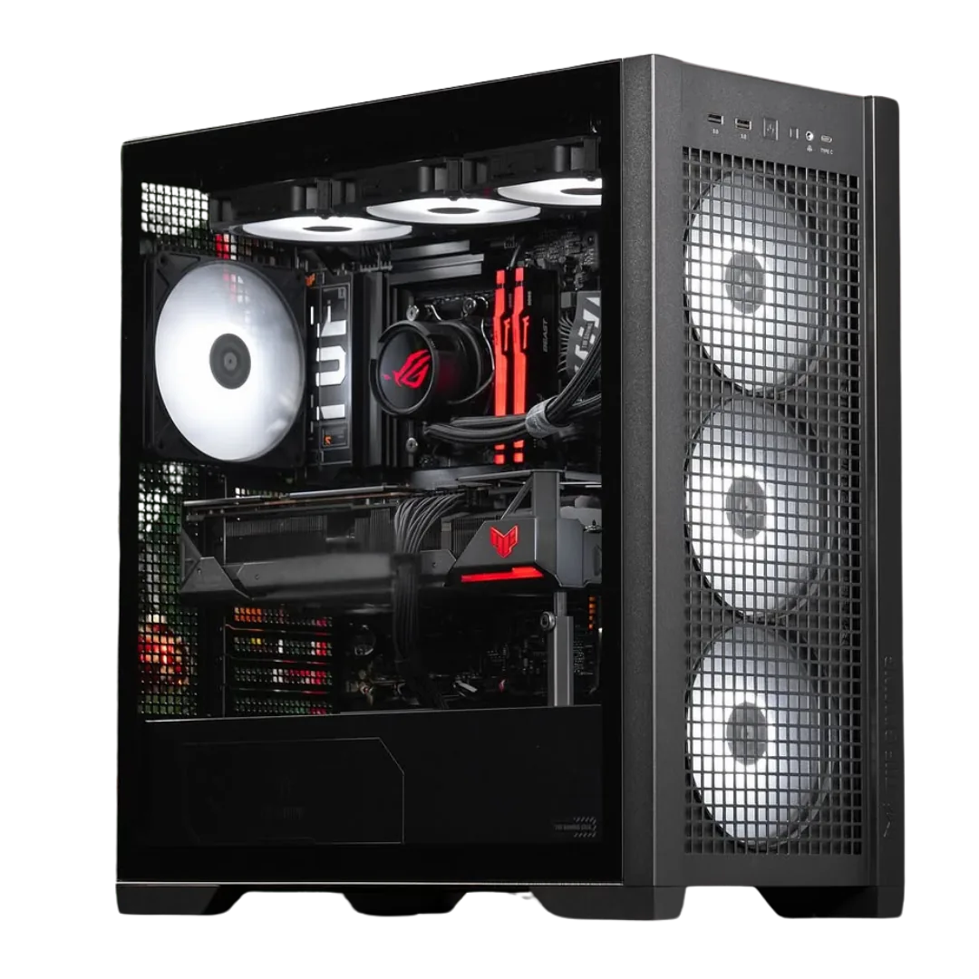AAA Gaming & High-end Rendering PC, AMD Ryzen 9 7950X3D, RTX 5090 OC Edition 32GB GDDR7, 96GB (2x48GB) DDR5 6400MT/s, 4TB NV3, 1600W, 80 PLUS Titanium, AIO Cooler