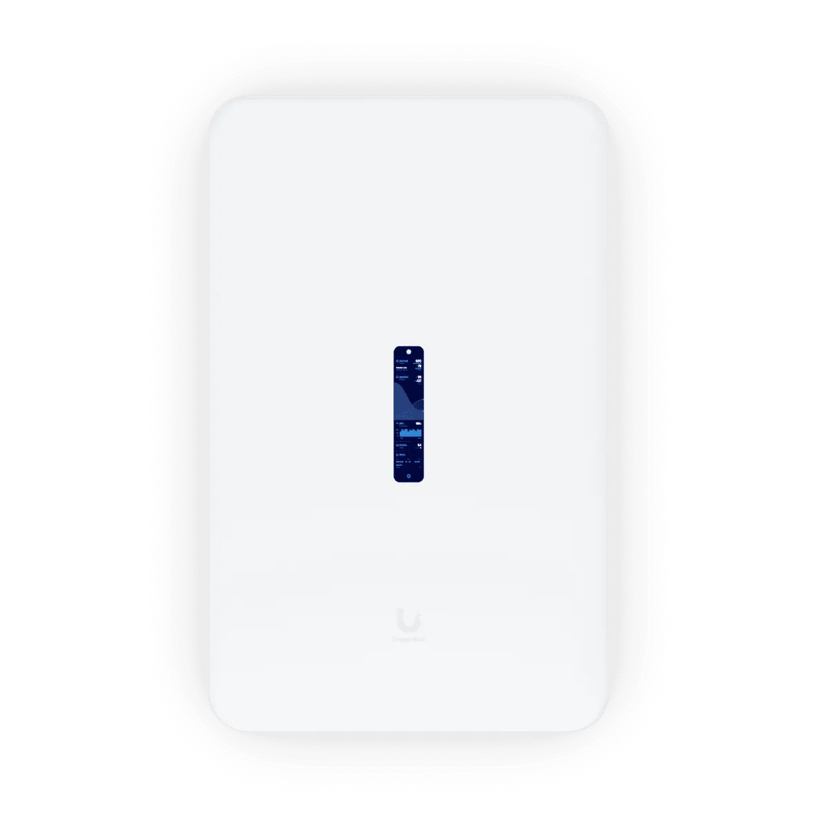 Ubiquiti Networks Dream Wall UniFi Cloud Gateway, 4.7" Touchscreen, ARM Cortex-A57, 4GB RAM, 16GB Storage, Up to 2.7 Gb/s Throughput, WiFi6, Dual-Band, Wall Mount, 300+ Clients, White | UDW