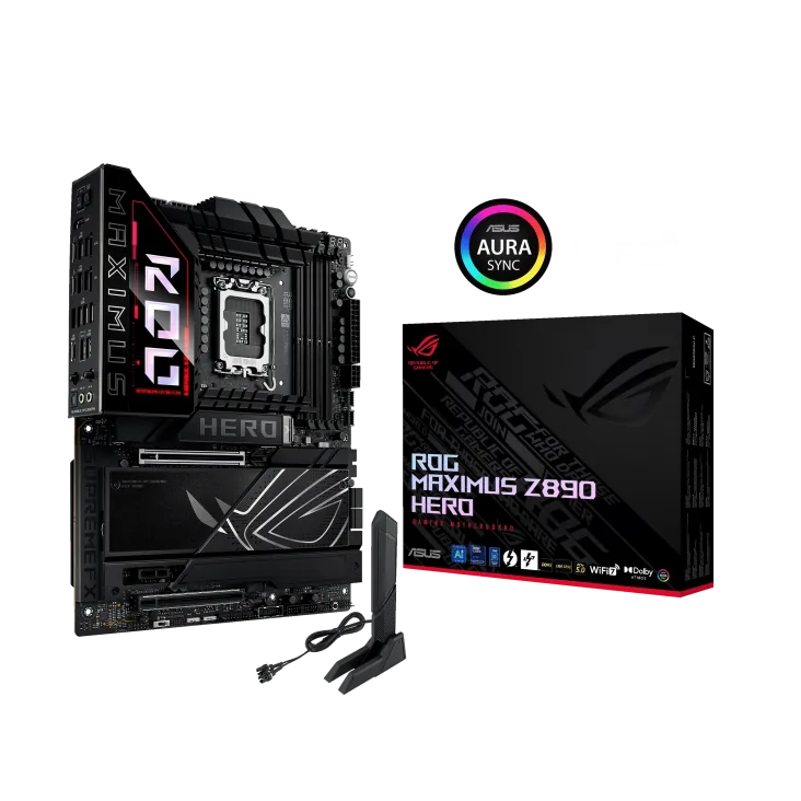 Intel Core Ultra 9 285K Processor X ASUS ROG MAXIMUS Z890 HERO Motherboard | Ultra Series Combo