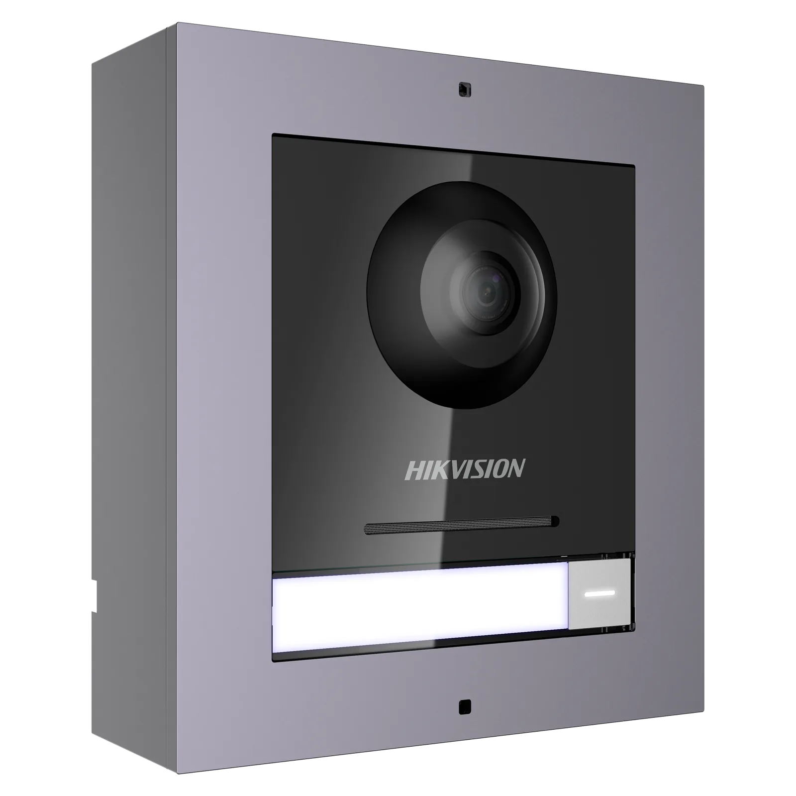 Hikvision DS-KD8003-IME1 KD8 Series Pro Modular Door Station With Brackets, 2MP HD Colorful Camera, Fish eye, IR Supplement, 1 Call physical Button, 2 lock relays, 4-ch alarm input, IP65, 12 VDC or standard PoE,