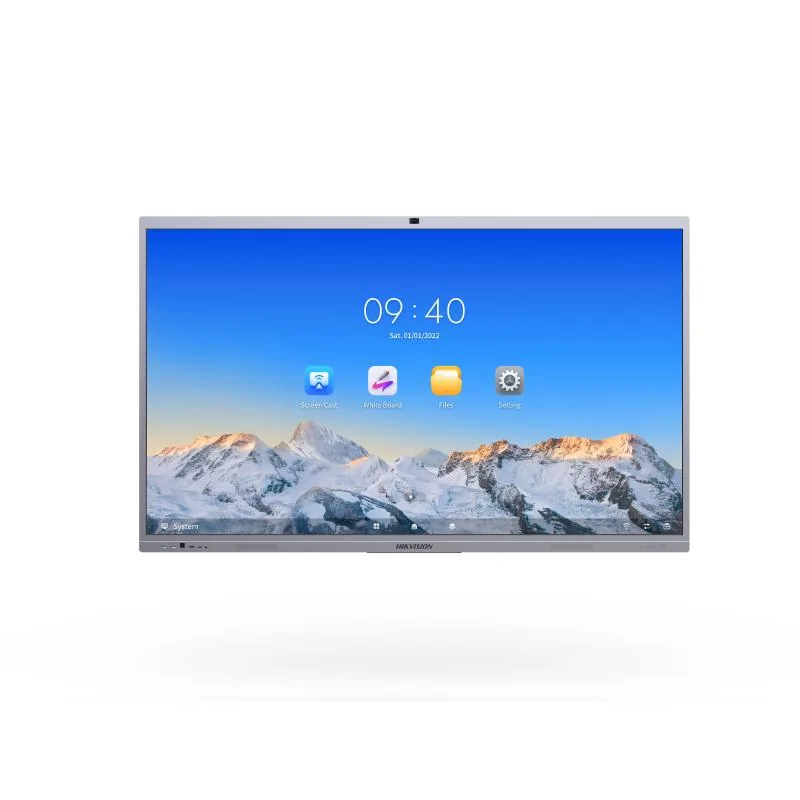 Hikvision DS-D5C86RB/B Hikvision Interactive Flat Panel Display With Web Cam, 86 inch 4K DLED 3840x2160 60 Hz Display, 5 ms, VA Panel, 8GB RAM 128GB ROM, Android 13.0, Up to 50 point multi-touch, EDLA