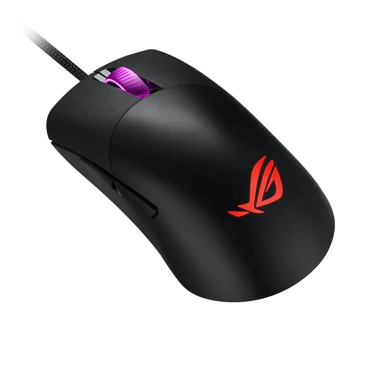 ASUS ROG Keris  Lightweight FPS gaming mouse, with specially tuned ROG 16,000 dpi sensor, exclusive push-fit switch sockets, PBT polymer L/R keys, ROG Omni Mouse Feet, ROG Paracord and Aura Sync RGB lighting | 90MP01R0-B0UA00