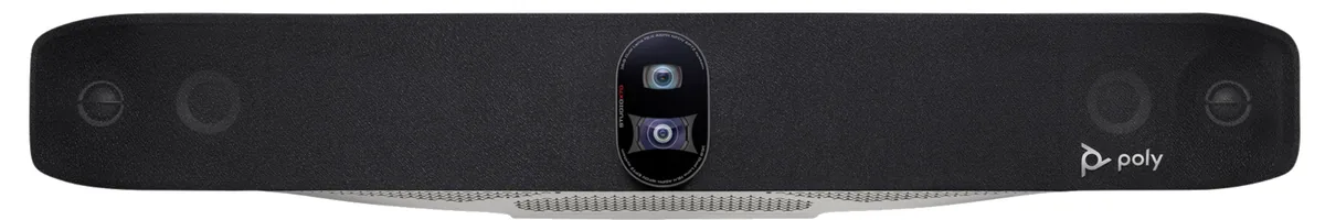 HP Poly - Studio X70 Video Bar + TC8 Touch Controller (Plantronics + Polycom) - Premium 4K Audio & Video Conferencing for Large Conference Rooms - Camera, Speakers, Mics - Works with Teams, Zoom & More | 8L531AA#ABB