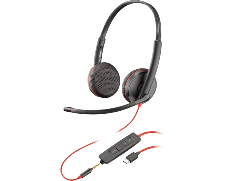 HP Poly Blackwire C3225 Stereo USB-C Headset (Bulk), On-ear (stereo), Black | 80S04A6