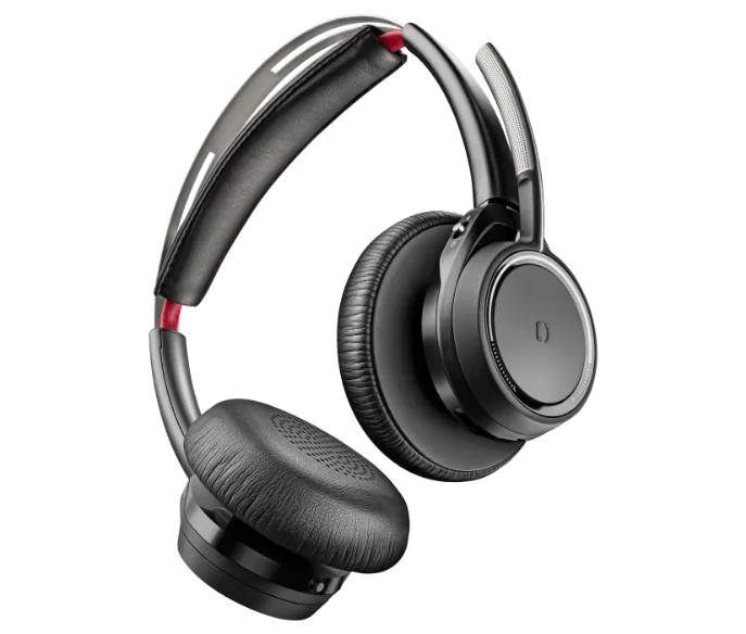 HP Poly Voyager Focus 2 USB-A Headset, Wireless - Bluetooth, Wireless USB Dongle, Hybrid ANC, Black | 76U46AA