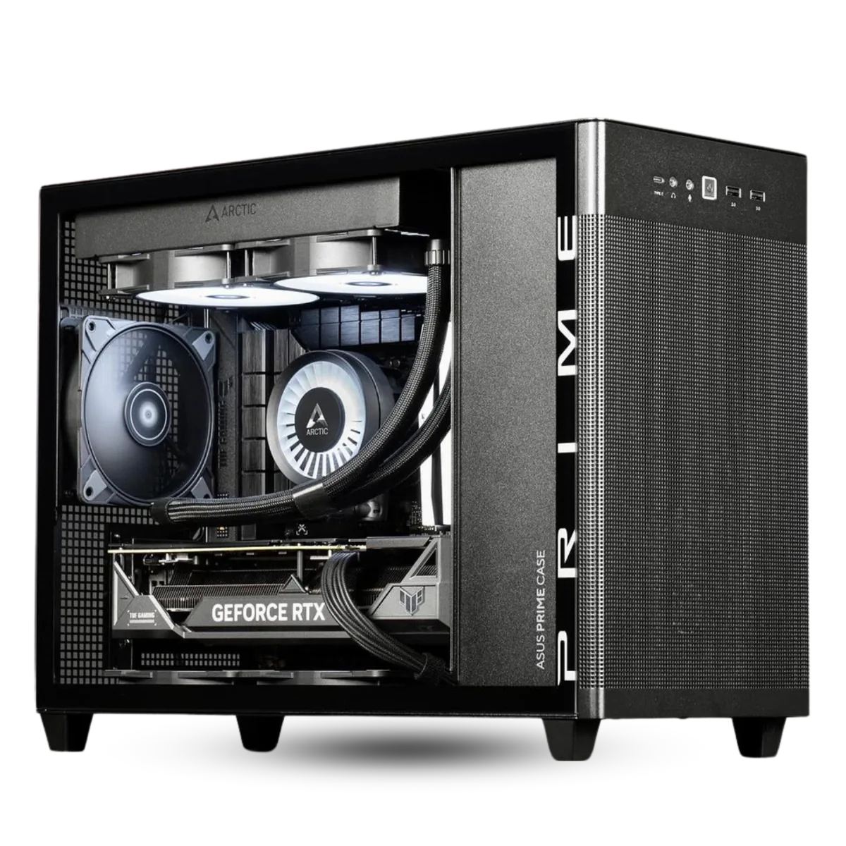 AMD Radeon Pro WX3200 AP21 Workstation PC, Core i5-14400F 14th Gen, 16GB (2x8GB) RGB 5600 DDR5, 1TB SSD NVMe, Air Cooler, 650W, WiFi+BT