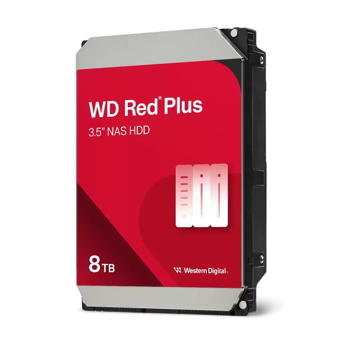 WD Red Plus NAS 8 TB Hard Drive 3.5-Inch, Ideal for Home Offices, Power Users, Small to Medium Businesses and Consumer/Commercial NAS systems,  256MB Cache,  up to 215MB/s Transfer rate, 5640 RPM Disk Speed  | WD80EFBX-68C4ZN0