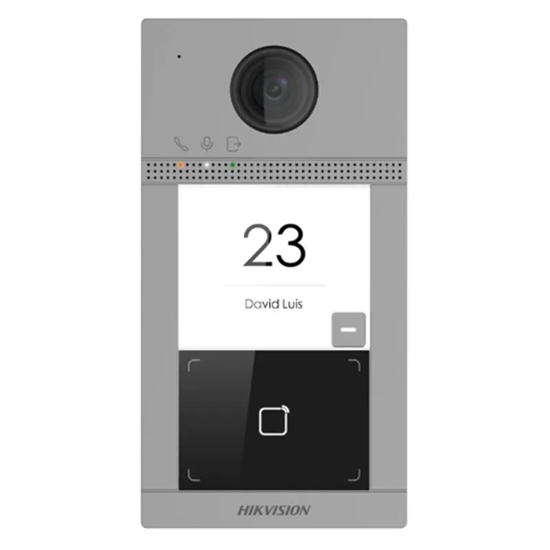 Hikvision DS-KV8113-WME1(B) Video Intercom Villa Door Station, Standard PoE, 2 MP HD camera, Noise suppression and echo cancellation, Low illumination, 2.4 GHz Wi-Fi, Protection level: IK08, Access control functions, Low illumination
