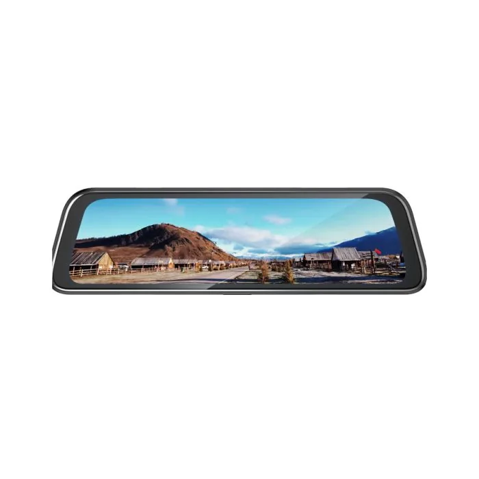 Hikvision N6Pro Full HD Rearview Mirror Car Dash Camera, Dual way solution, 1440P high resolution(Main Camera) and 1080P(Rear Camera), 12.27 inch touch screen, Reversing assistance, Dash Cam