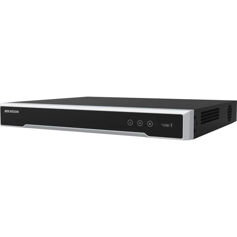 HIKVISION DS-7616NI-Q2/16P 16 Channel NVR POE 160Mbps Bit Rate Input Max (up to 16-ch IP video), 2 SATA interfaces, H.265+, 380 1U case, Motion Detection 2.0, Network & Ethernet Access
