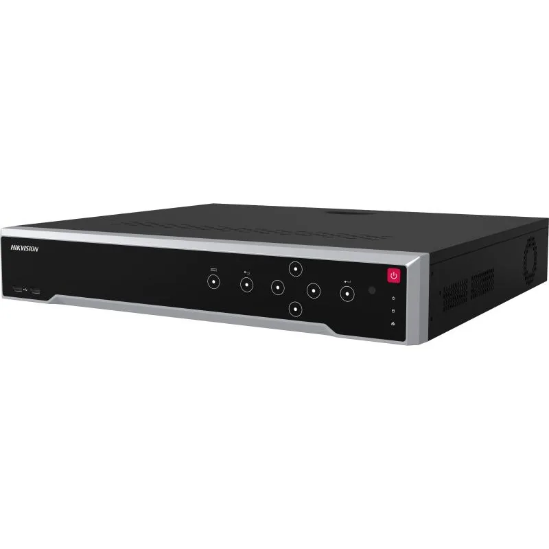 Hikvision DS-7732NI-M4 M Series 8K NVR, Up to 32-ch IP camera, Up to 320 Mbps incoming bandwidth, H.265+, 2 self-adaptive 10/100/1000 Mbps Ethernet interfaces, Dual 4K HDMI output
