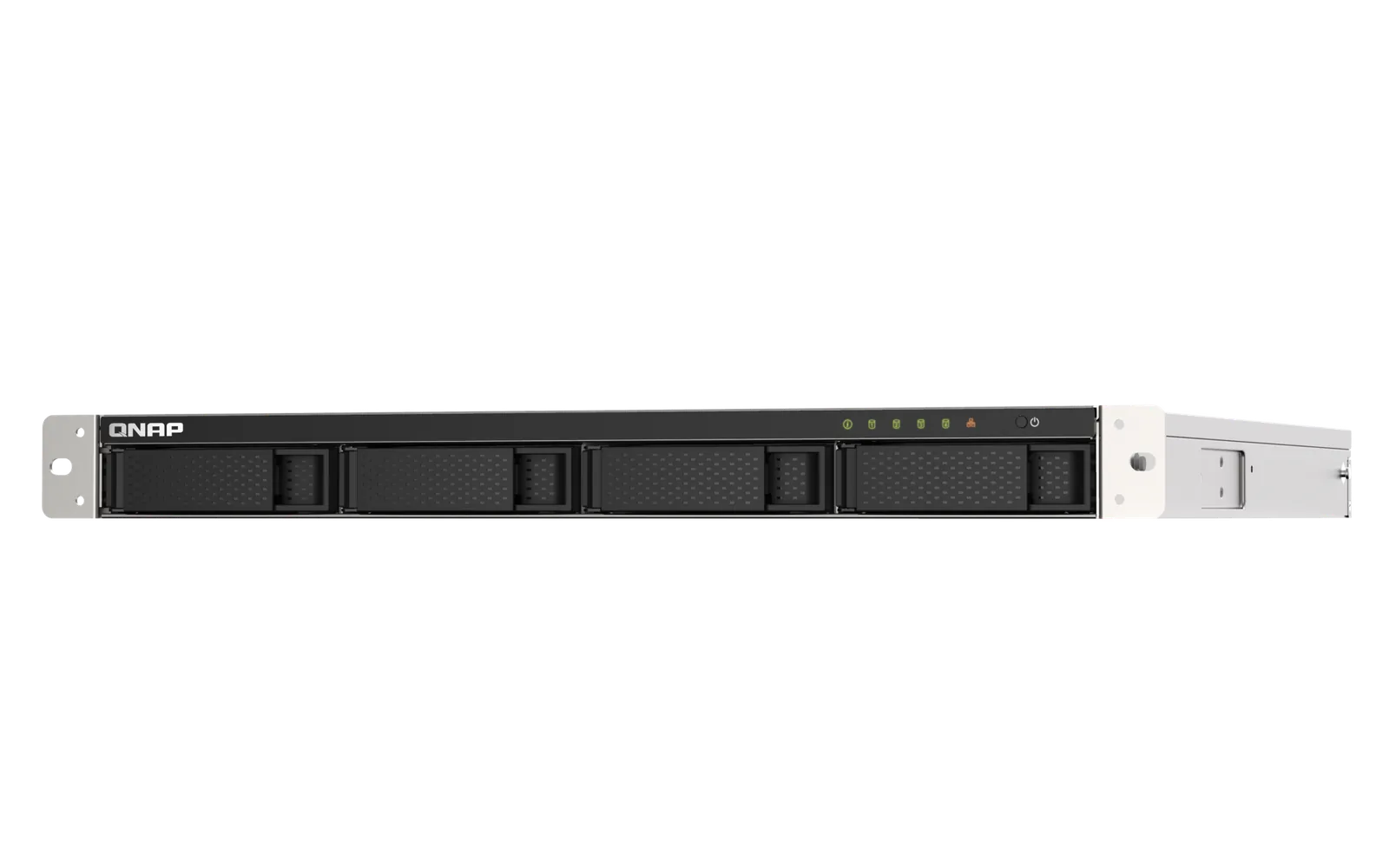 QNAP TS-453DU-RP-4G-US 4 Bay Rackmount NAS, Intel Celeron J4125 4-core/4-thread processor, burst up to 2.7 GHz, 4 GB SODIMM DDR4 (1 x 4 GB), 2.5GbE Port, Redundant PSU | TS-453DU-RP-4G