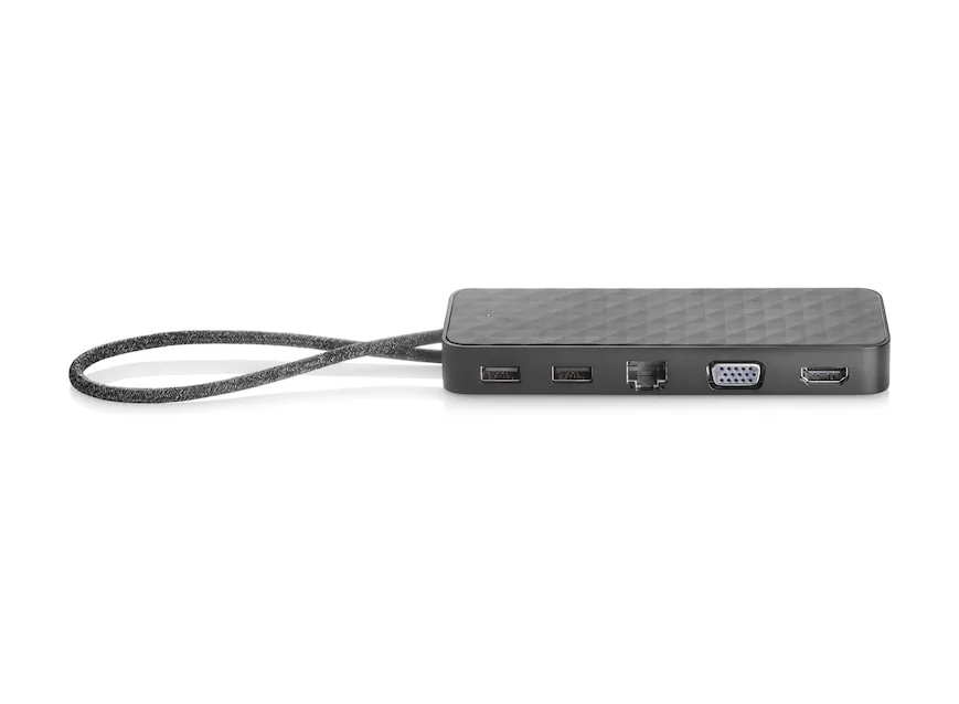 HP USB-C Mini Dock, Supports pass-through charging, Single USB-C connection, Supports up to 4K monitor, Pocket sized port expansion | 1PM64AA#UUF