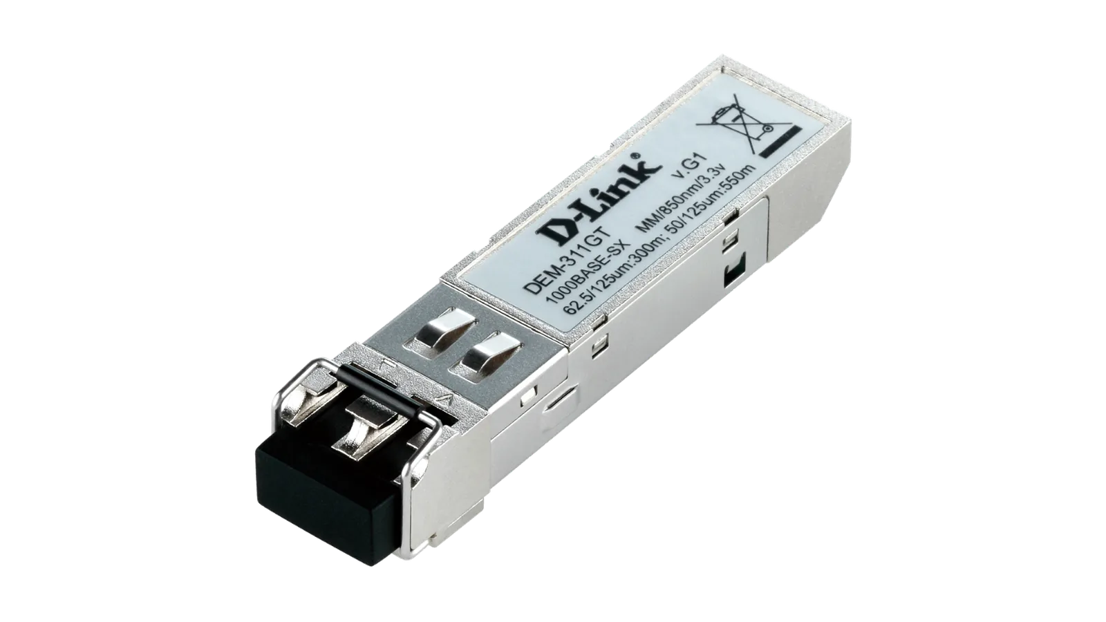 D-Link DEM-311GT 1000BASE-SX Multi-Mode 550 M LC SFP Transceiver SILVER