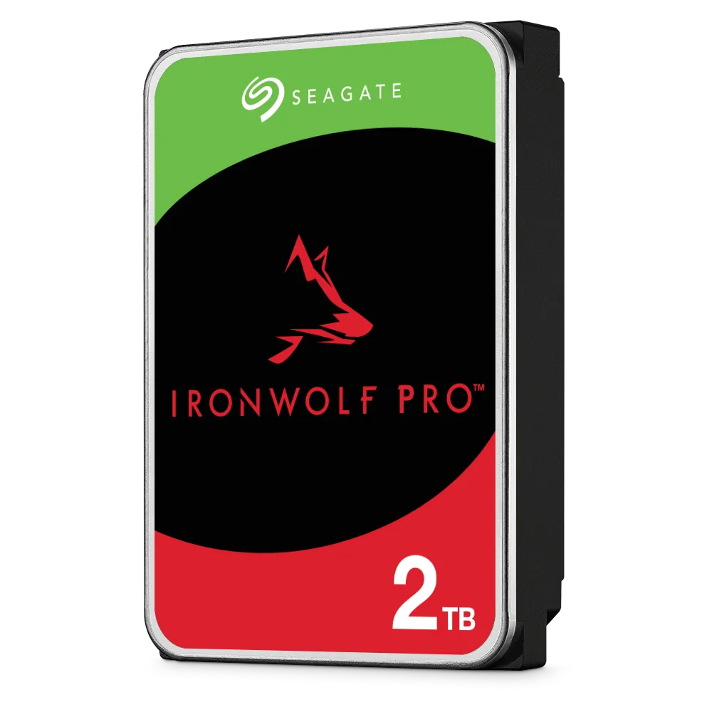 Seagate 2TB IronWolf Pro Ultra-Reliable 2TB Drives for NAS, Cloud, Servers and RAID, 7200 RPM, 256MB Cache, 2500000 hrs MTBF | ST2000VN001-ST2000NT001