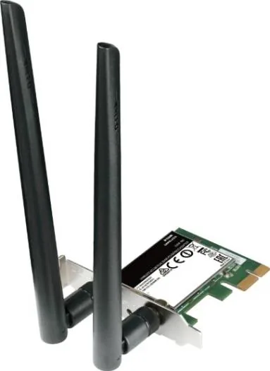 D-Link Wireless AC1300 Dual Band PCIe Desktop Adapter, 1300 Mbps, Black | DWA-582